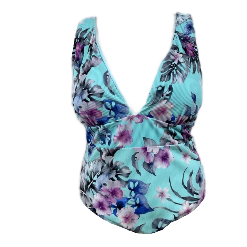 Coastal Waves Swimwear Floral One Piece
